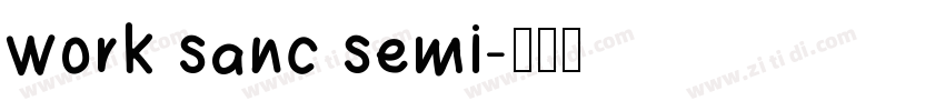 work sanc semi字体转换